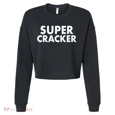 Super Cracker Cropped Pullover Crew