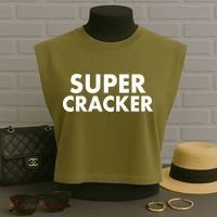 Super Cracker Garment-Dyed Women's Muscle Tee thumb 3