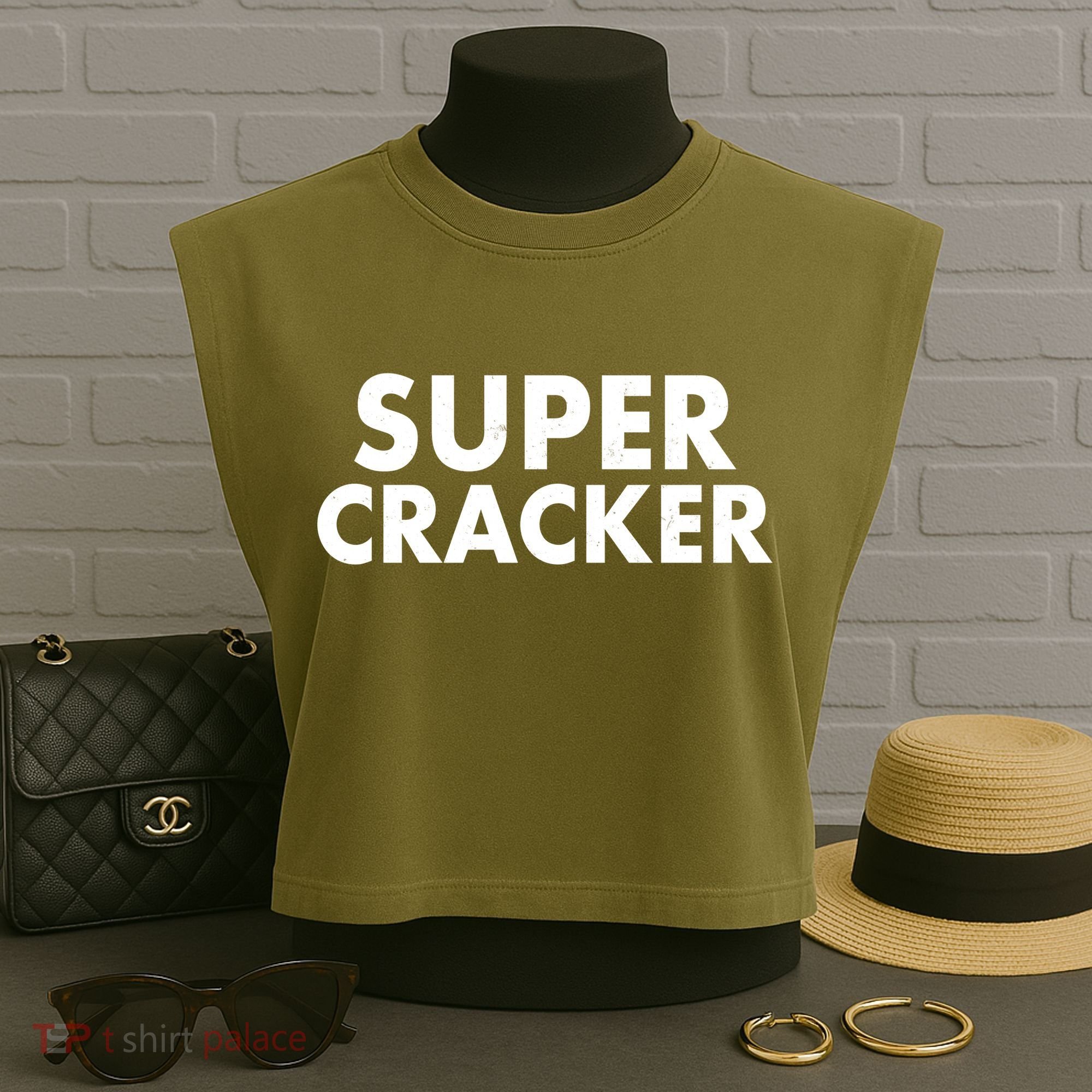 Super Cracker Garment-Dyed Women's Muscle Tee