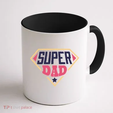 Super Dad Captain Coffee Mug back