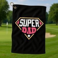 Super Dad Captain Golf Towel thumb 1
