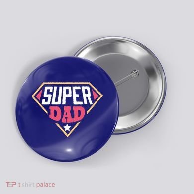 Super Dad Captain Button