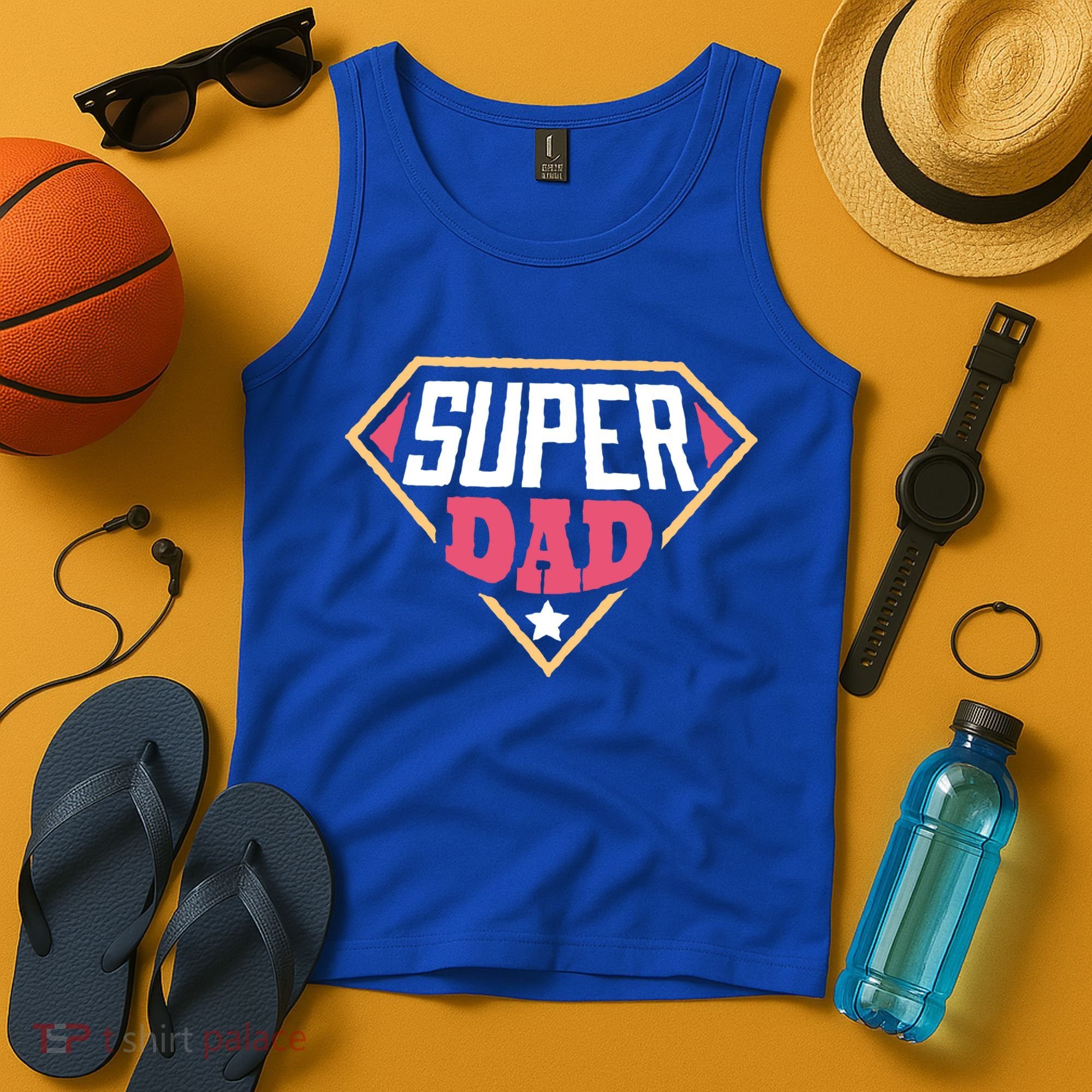Super Dad Captain Tank Top