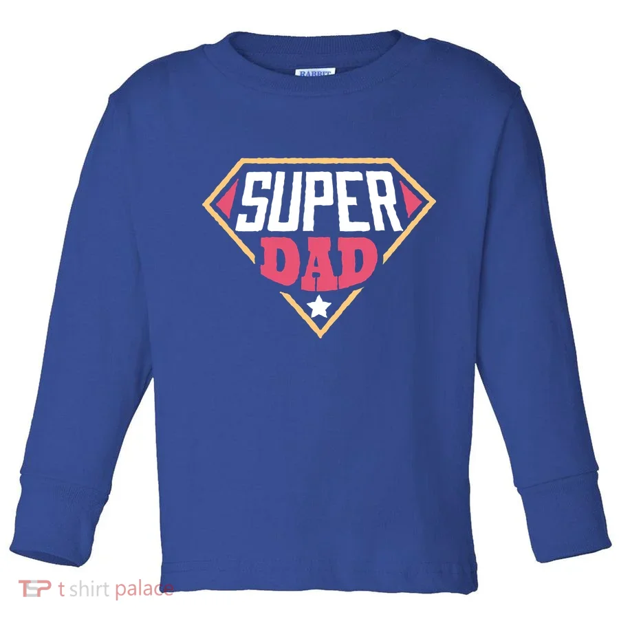 Super Dad Captain Toddler Long Sleeve