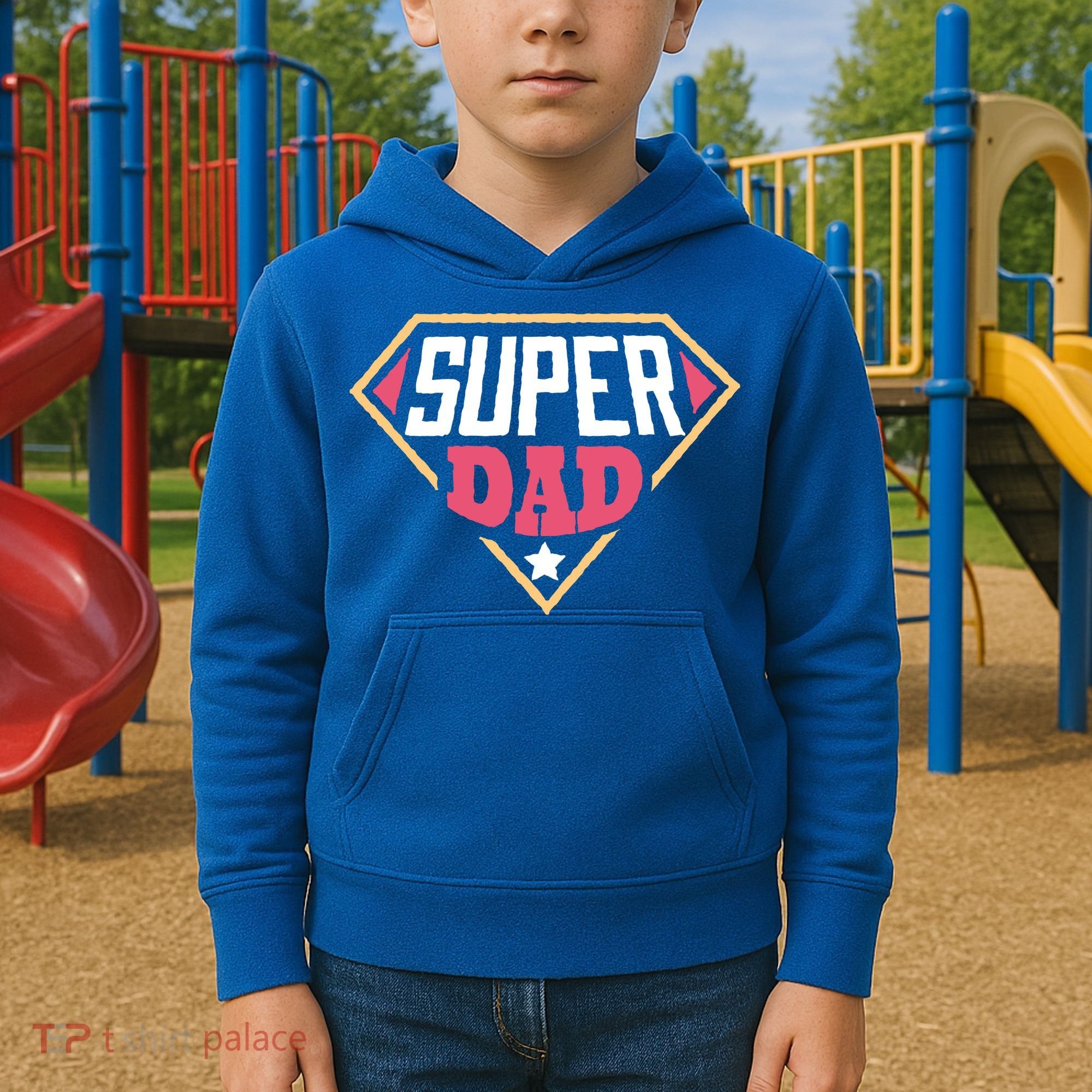 Super Dad Captain Kids Hoodie