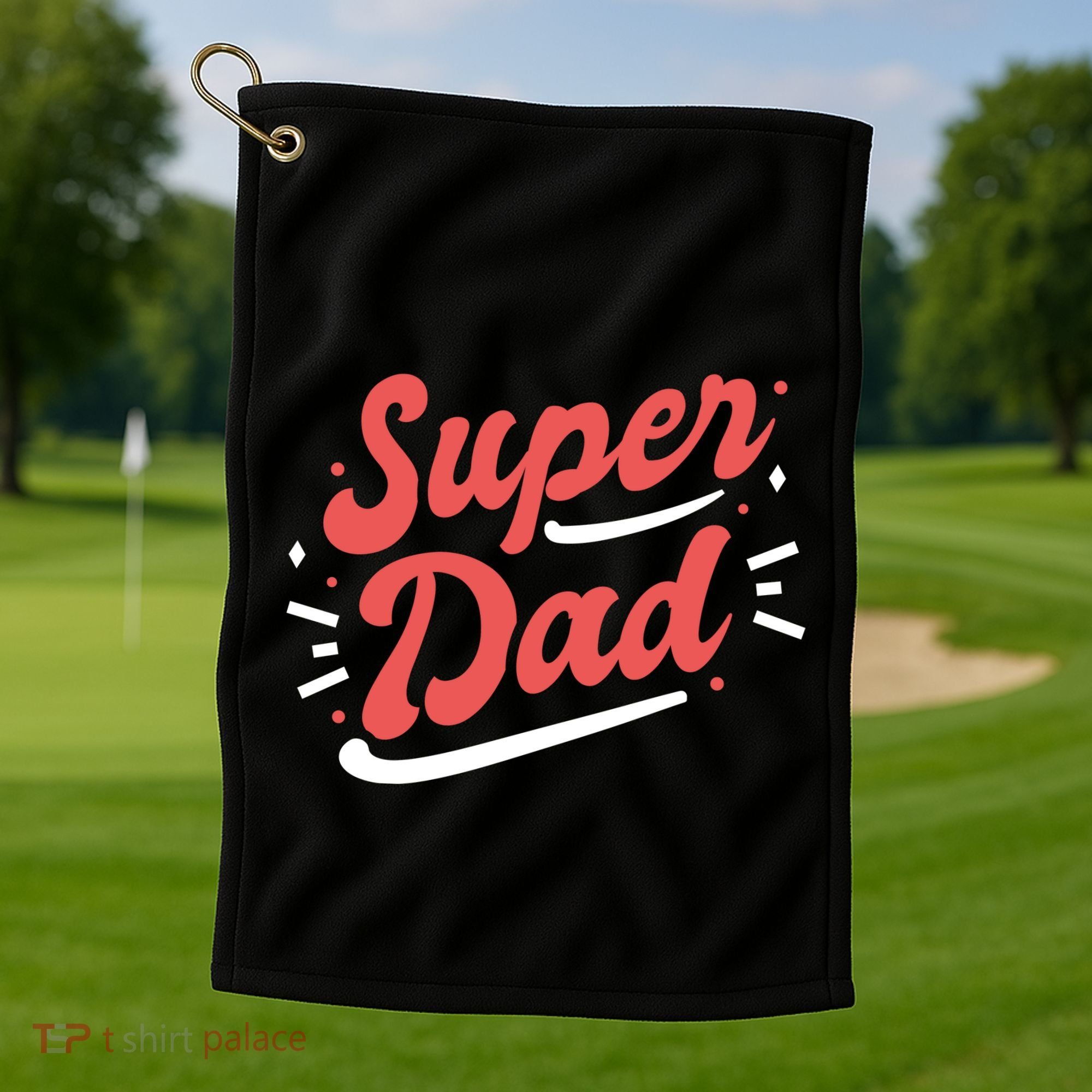 Super Dad Fathers Day Golf Towel