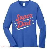 Super Dad Fathers Day Women's Long Sleeve Shirt thumb 0