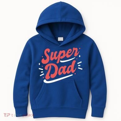 Super Dad Fathers Day Kids Hoodie