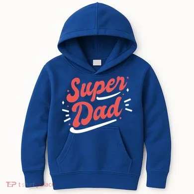 Super Dad Fathers Day Kids Hoodie