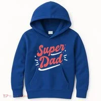 Super Dad Fathers Day Kids Hoodie thumb 0