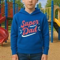 Super Dad Fathers Day Kids Hoodie thumb 2