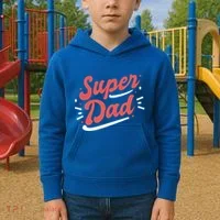 Super Dad Fathers Day Kids Hoodie thumb 2