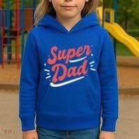 Super Dad Fathers Day Kids Hoodie thumb 3