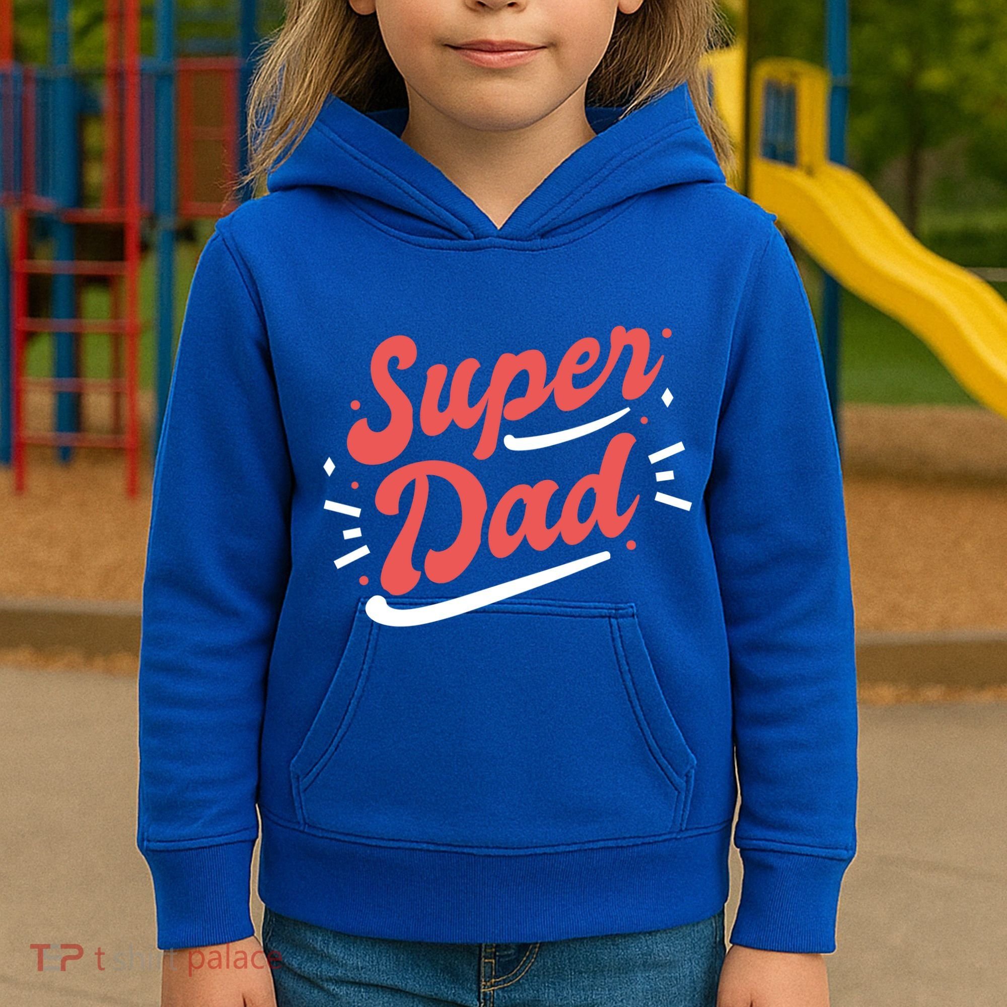 Super Dad Fathers Day Kids Hoodie