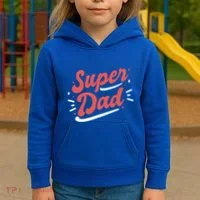 Super Dad Fathers Day Kids Hoodie thumb 3