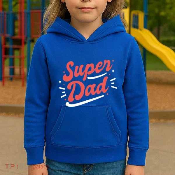 Super Dad Fathers Day Kids Hoodie