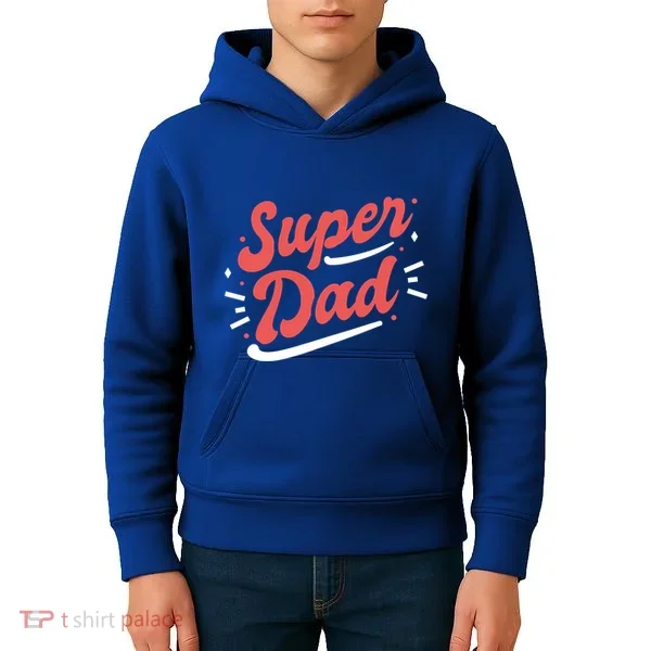 Super Dad Fathers Day Kids Hoodie