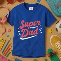 Super Dad Fathers Day Kids T-Shirt thumb 3