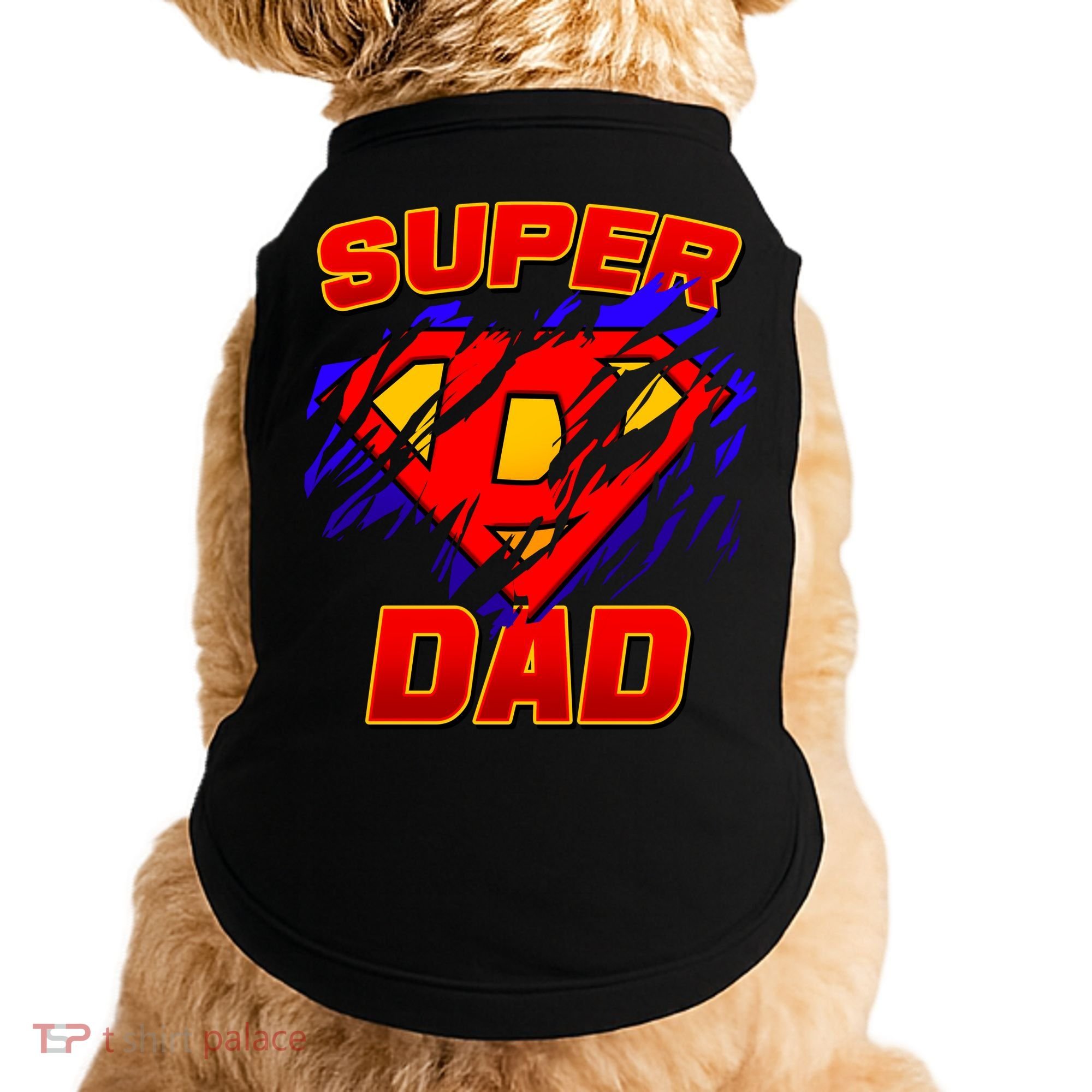 Super Dad Ripped Logo Doggie Tank