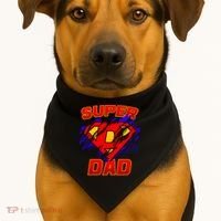 Super Dad Ripped Logo USA-Made Doggie Bandana thumb 1