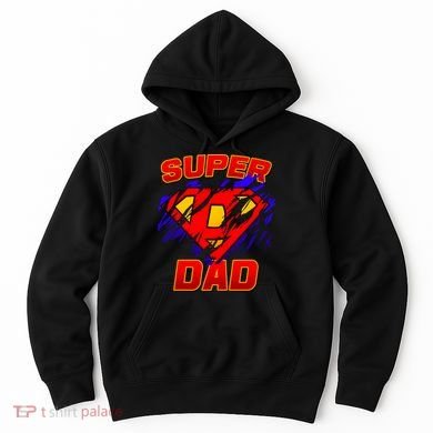 Super Dad Ripped Logo Hoodie