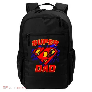 Super Dad Ripped Logo Backpack