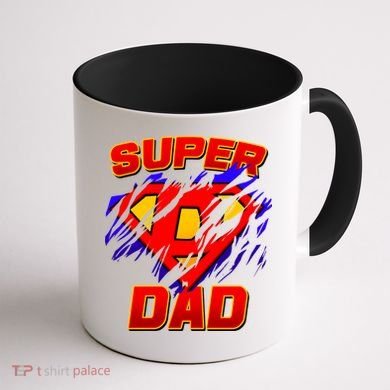 Super Dad Ripped Logo Coffee Mug back
