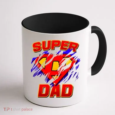 Super Dad Ripped Logo Coffee Mug back