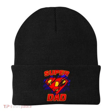 Super Dad Ripped Logo Beanie