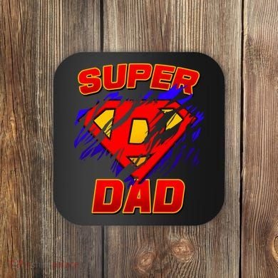 Super Dad Ripped Logo Coaster