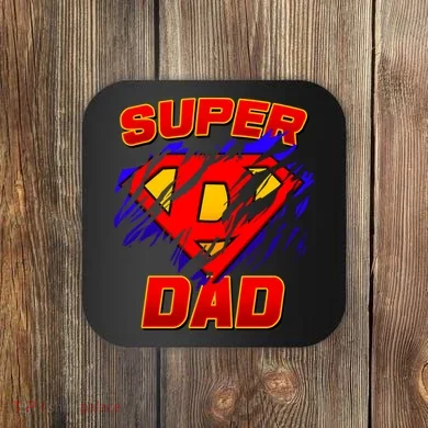 Super Dad Ripped Logo Coaster