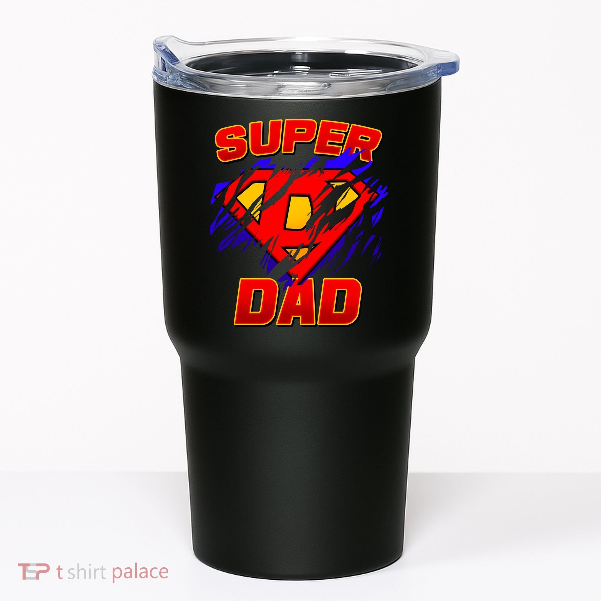 Super Dad Ripped Logo Tumbler