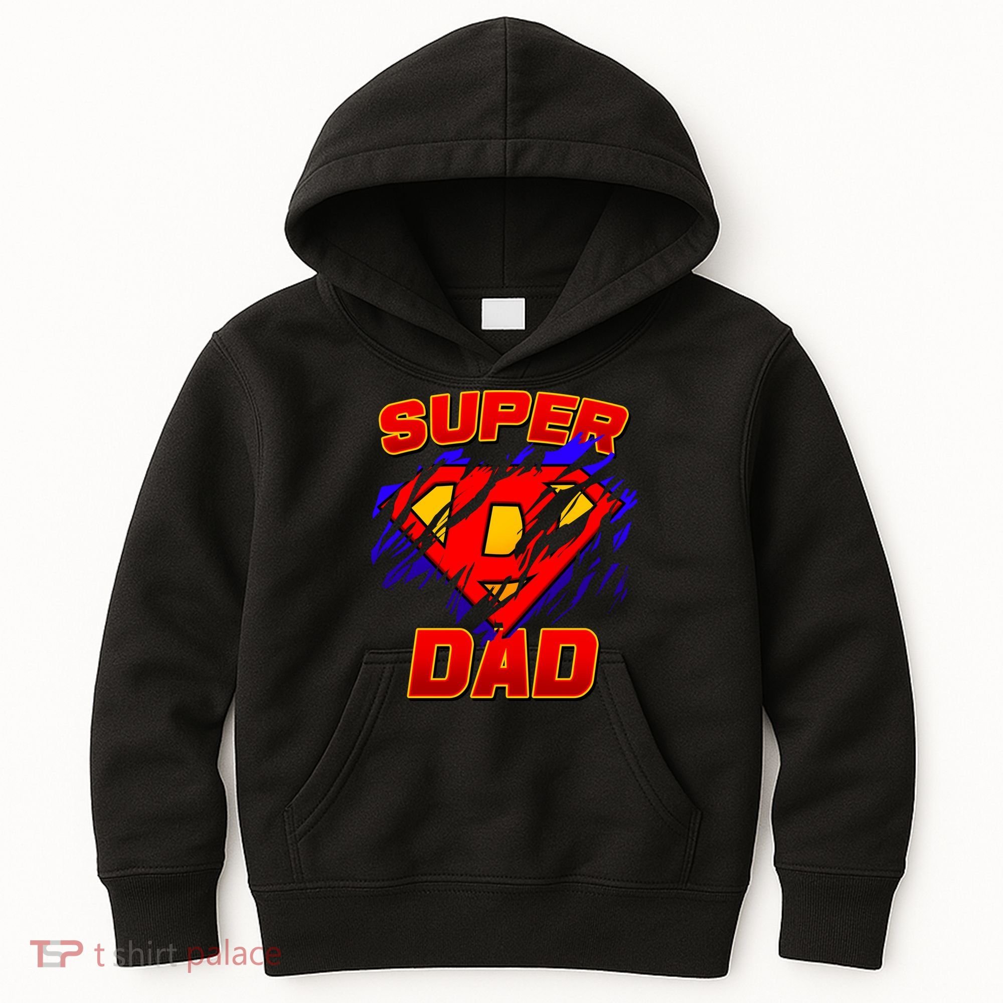 Super Dad Ripped Logo Kids Hoodie