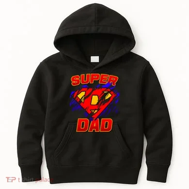 Super Dad Ripped Logo Kids Hoodie