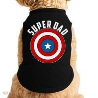 Super Dad Superhero Shield Father's Day Doggie Tank thumb 0