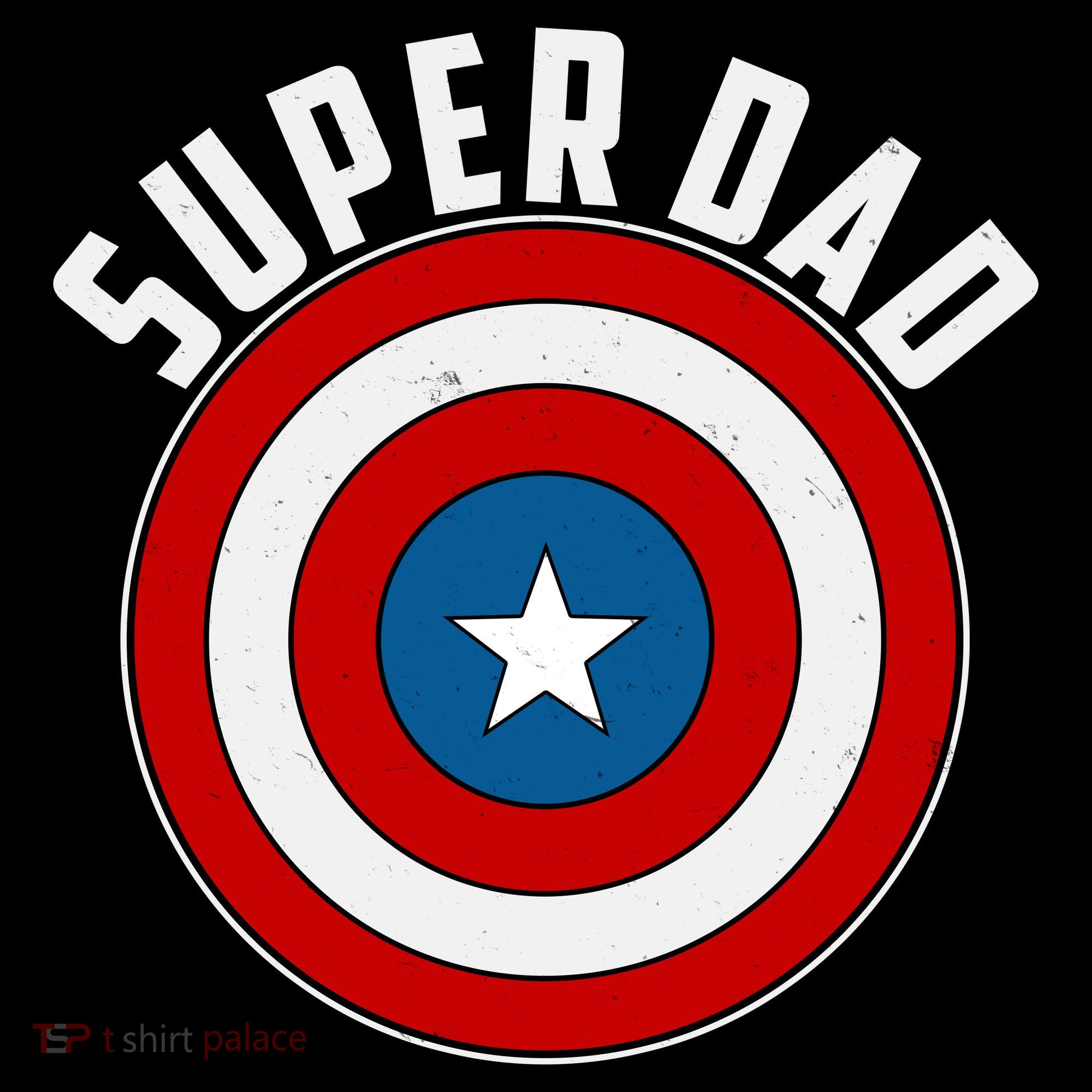 Super Dad Superhero Shield Father's Day Bucket Hat