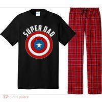 Super Dad Superhero Shield Father's Day Pajama Set thumb 0