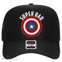 Super Dad Superhero Shield Father's Day Hat thumb 0