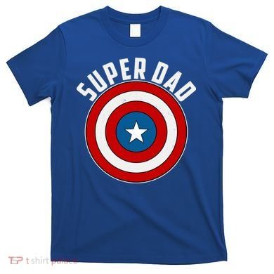 Super Dad Superhero Shield Father's Day T-Shirt