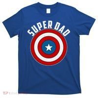 Super Dad Superhero Shield Father's Day T-Shirt thumb 0