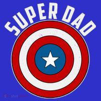 Super Dad Superhero Shield Father's Day Polo thumb 2