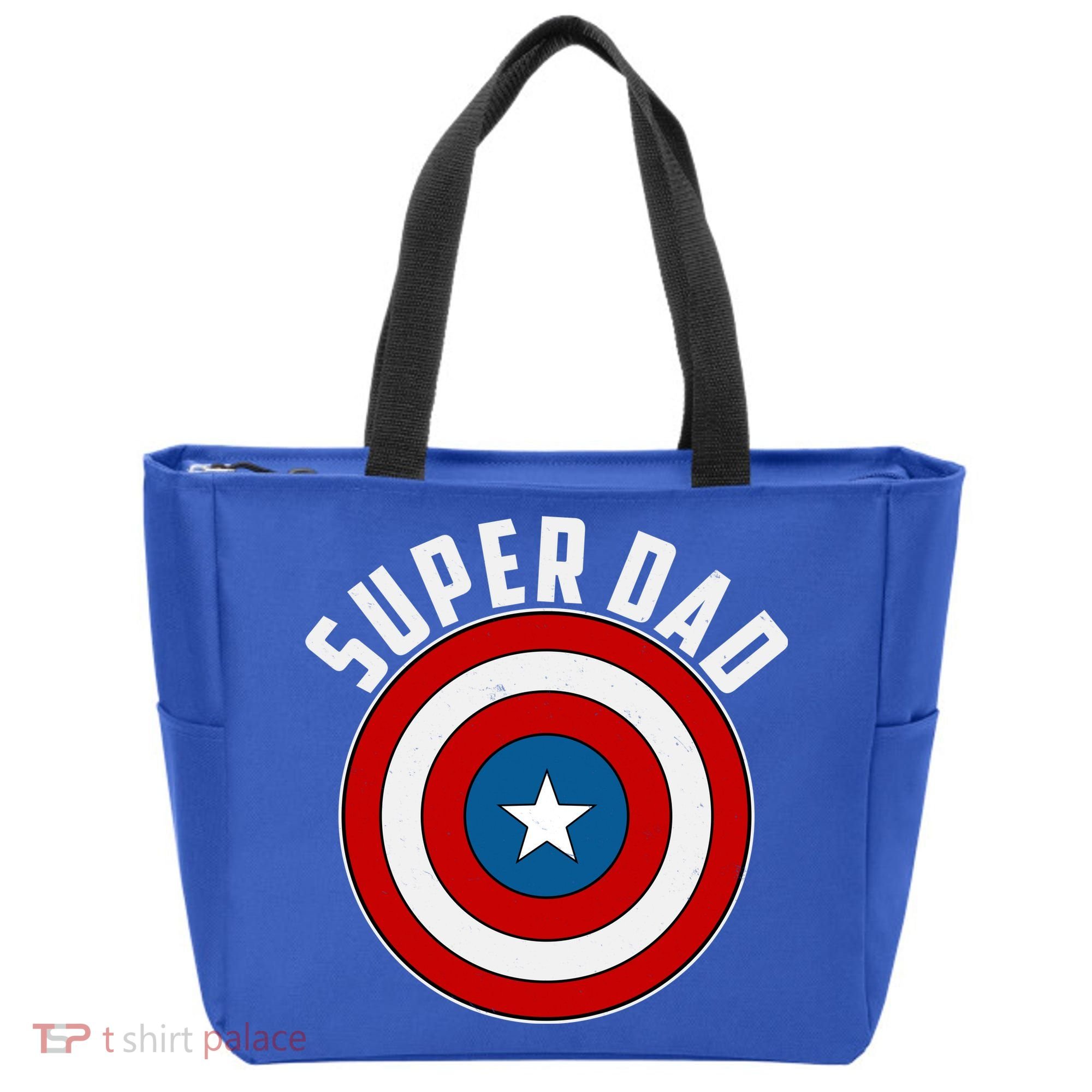 Super Dad Superhero Shield Father's Day Tote Bag