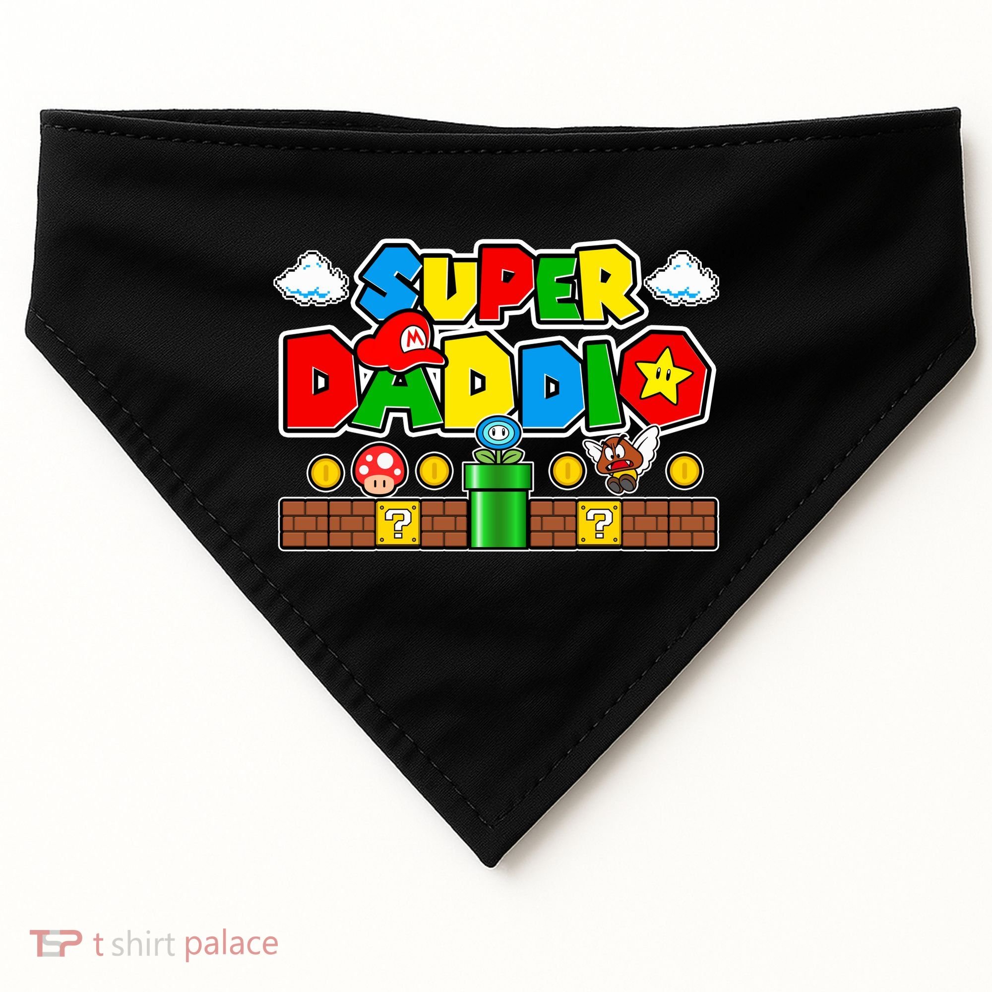 Super Daddio Dad Video Gamer USA-Made Doggie Bandana