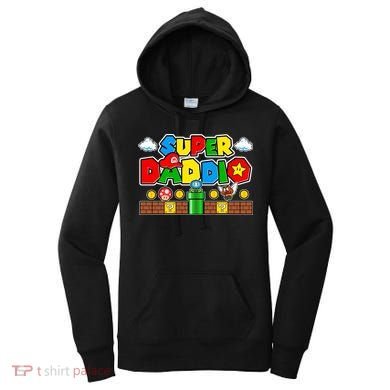 Super Daddio Dad Video Gamer Women's Hoodie