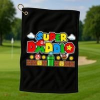 Super Daddio Dad Video Gamer Golf Towel thumb 1