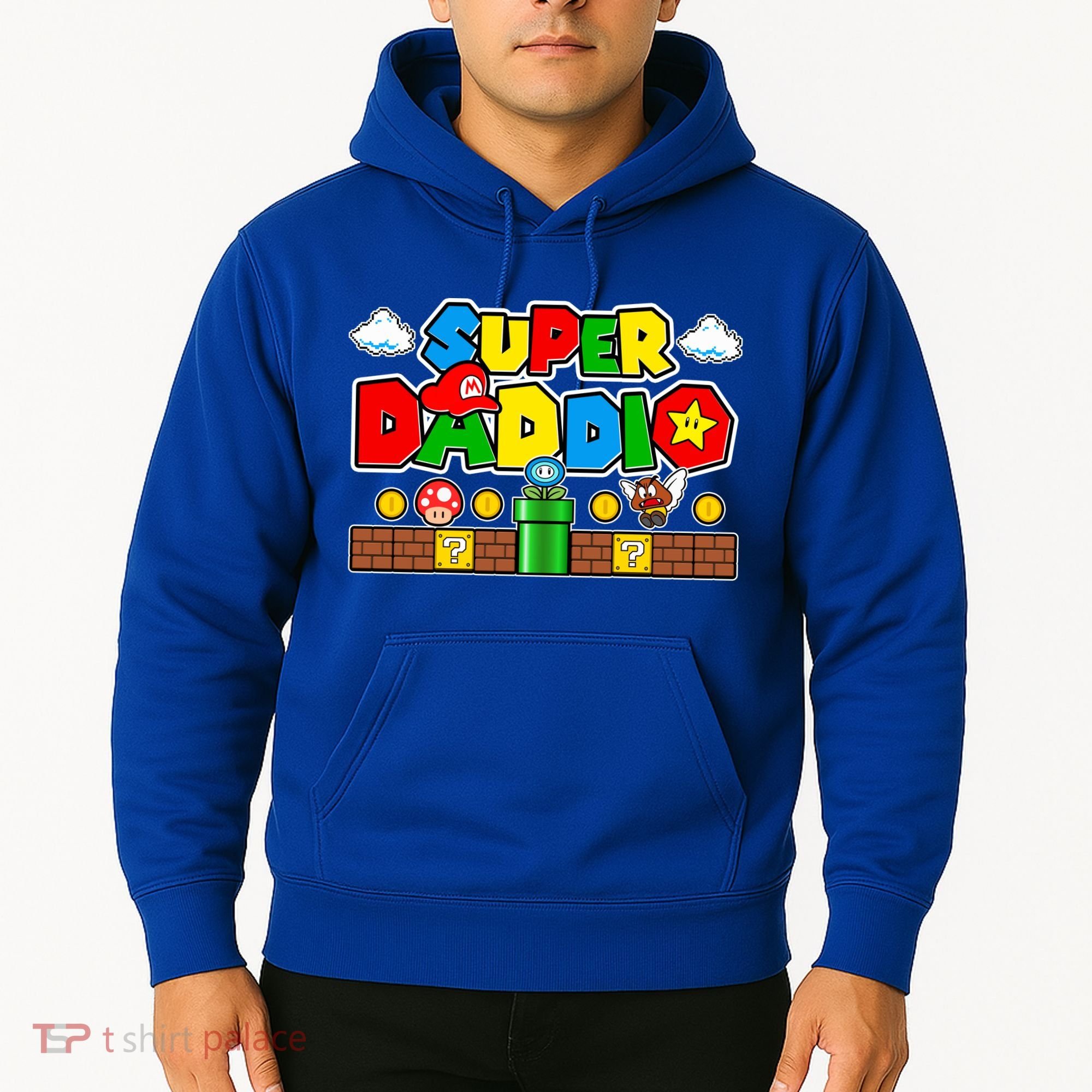 Super Daddio Dad Video Gamer Hoodie