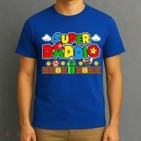 Super Daddio Dad Video Gamer T-Shirt thumb 3