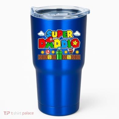 Super Daddio Dad Video Gamer Tumbler