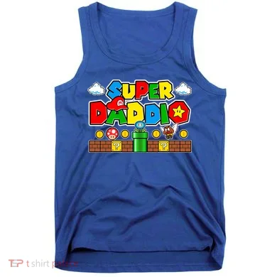 Super Daddio Dad Video Gamer Tank Top