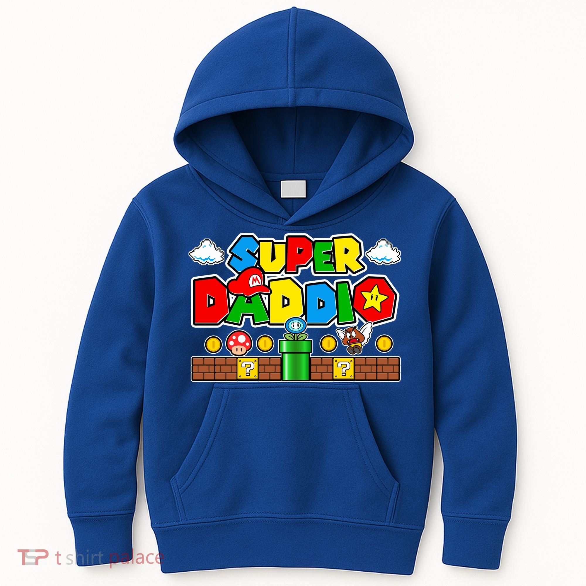 Super Daddio Dad Video Gamer Kids Hoodie